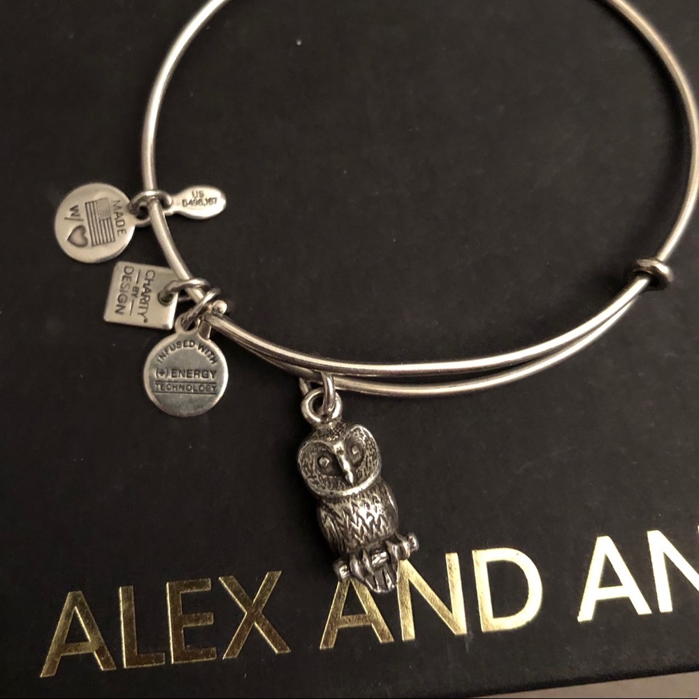 Alex & Ani- Owl bangle